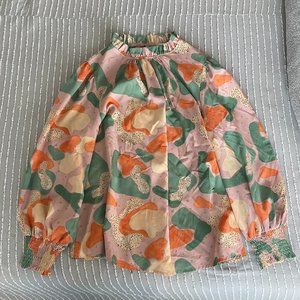 JODIFIL Mock Neck Blouse- Size Medium